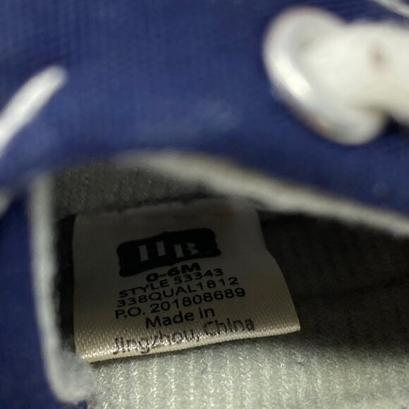 Baby 0-6 Month Slip On Soft and Comfortable Shoes. Blue. Size 0-6 Months - Picture 6 of 6